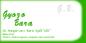 gyozo bara business card